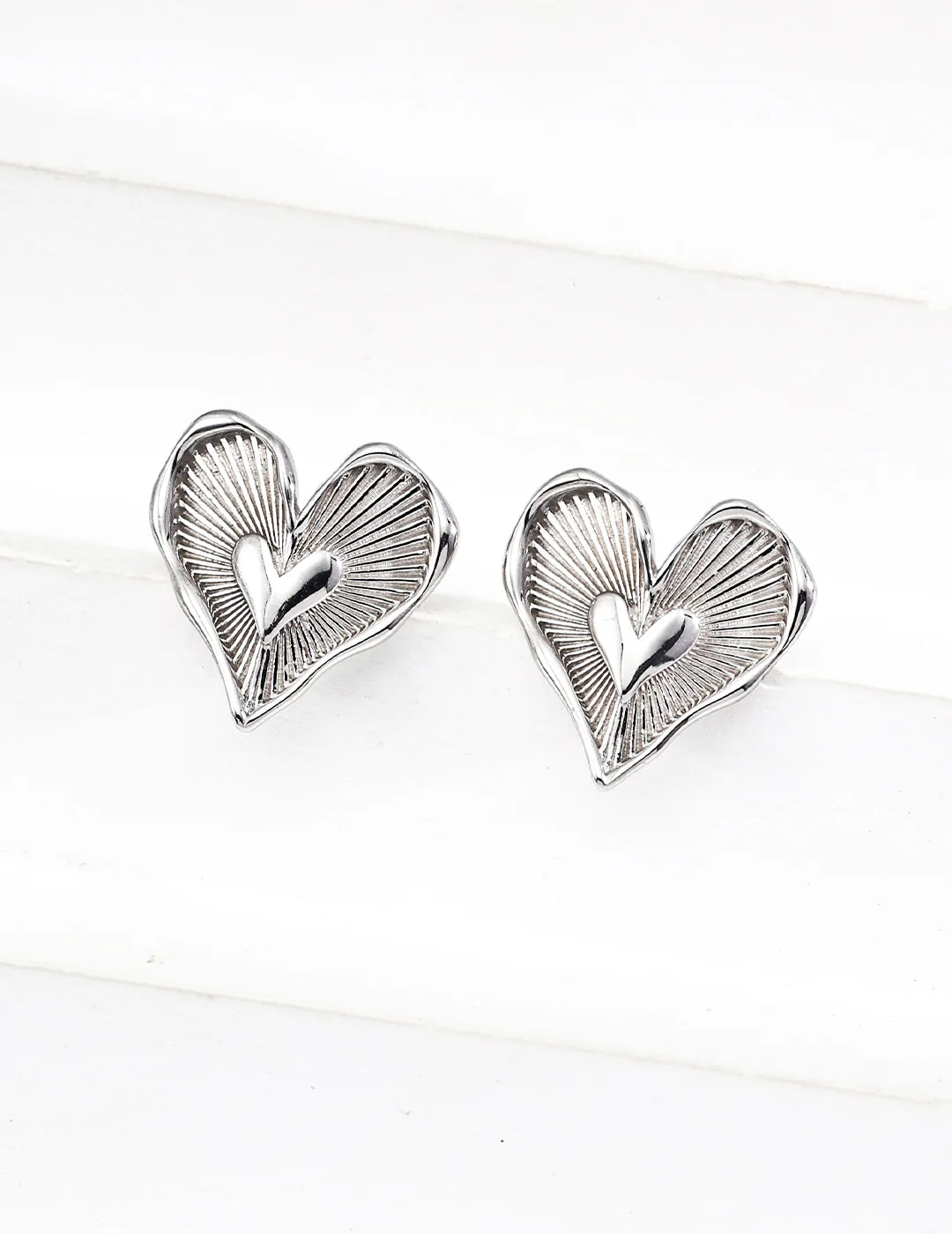 Heart-Shaped Design Earrings