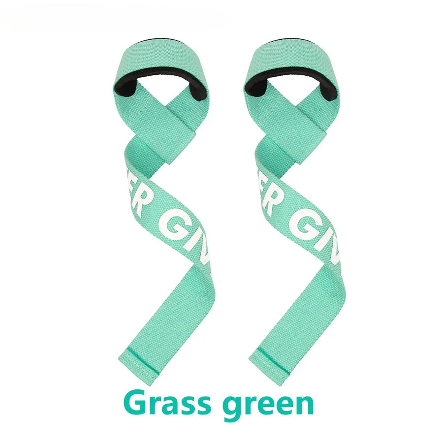 2PCS Weightlifting Straps Anti-Slip Silicone Lifting Wrist Straps Strength Training Deadlifts Crossfit Hand Grips Wrist Support