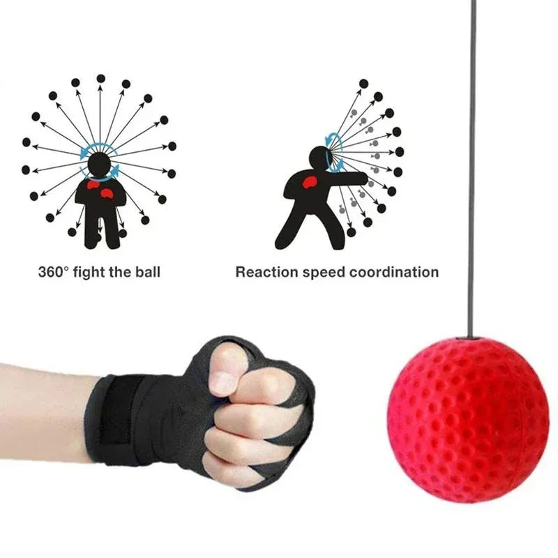 Punching Ball Head-Mounted Fighting Speed Sanda Training Boxing Reflex Ball Home Fitness Exercise Boxing Equipment Accessories