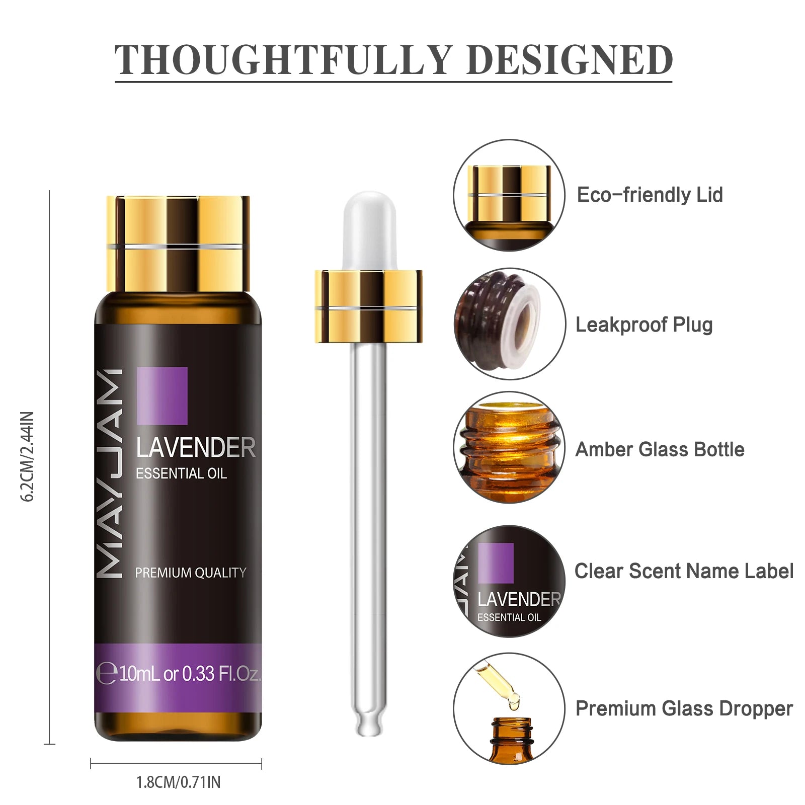 Support Dropshipping 10ML Lavender Rose Eucalyptus Jasmine Vanilla Mint Sandalwood Tea Tree Orange Diffuser Aroma Essential Oil