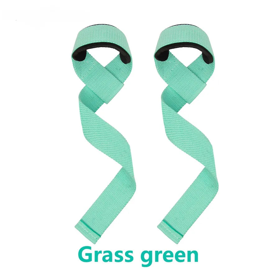 2PCS Weightlifting Straps Anti-Slip Silicone Lifting Wrist Straps Strength Training Deadlifts Crossfit Hand Grips Wrist Support